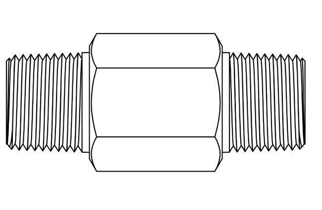 Brass Ball Type NPT Nipple Flow Control Valve - Image 2