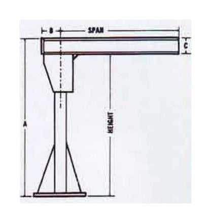 Heavy-Duty Floor-Mounted Jib Crane - Image 3