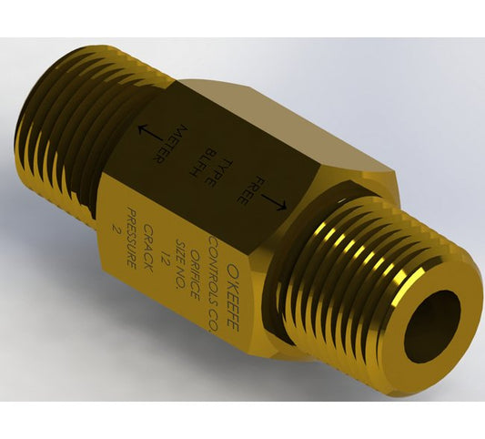 Precision Flow Control Valve - Fixed Ball Type NPT Nipple - Image 1
