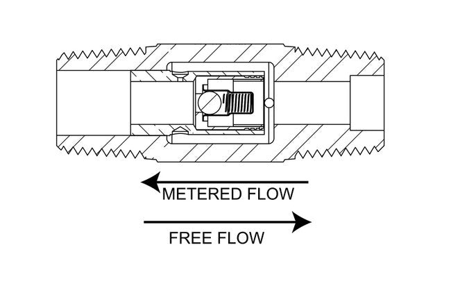 Precision Ball Type Fixed Flow Control NPT Nipple - Image 3