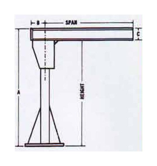 Heavy-Duty Floor-Mounted Jib Crane - Image 3