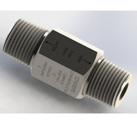 Precision Fixed Flow Control Ball NPT Nipple - Stainless Steel
