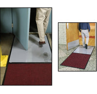 Aquamarine Clean Stride Mat - 26-1/2x63-1/2 in - SBR Backing