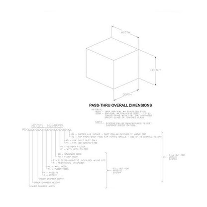 LFI 36x42x36 Wall Flush Door Pass Through - Image 2