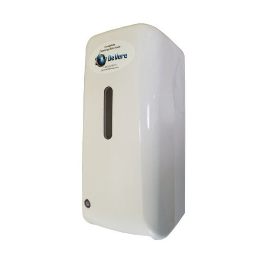 White Touch-Free Foam Soap Cartridge Dispenser for DeVere 1-Liter Cartridges - Image 1