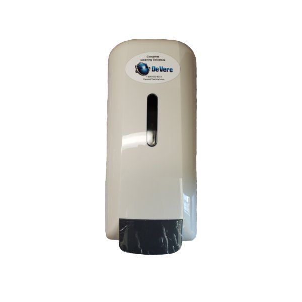 White Foam Soap Dispenser - 1-Liter Manual Dispenser - Image 1