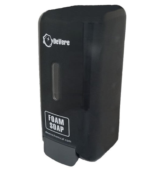 Black Foam Soap Dispenser - 1-Liter Manual Refillable Dispenser - Image 1