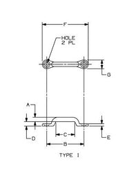 Type 1 Standard Footman Loop - Carbon Steel