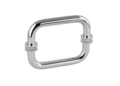 Strybuc 3/4 Inch Diameter Brushed Nickel Finish Shower Door Handle Set - Image 1