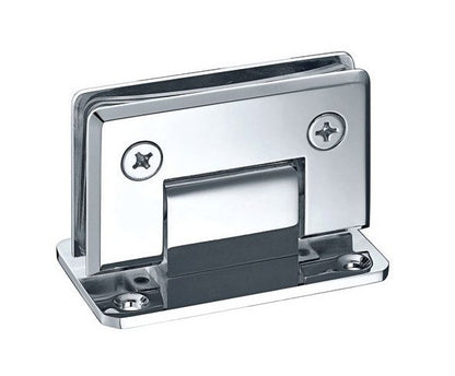 Bright Chrome Beveled Edge Brass Shower Door Hinge - Image 1