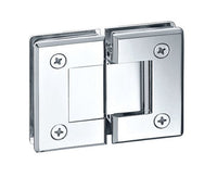 Brushed Nickel Beveled Edge Brass Shower Door Hinge