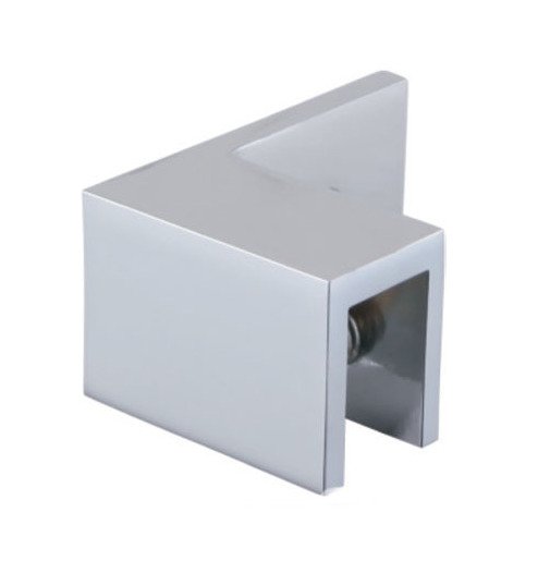 Strybuc Bright Chrome Finish Wall Mount Glass Clamp for 8-12mm Glass - Image 1