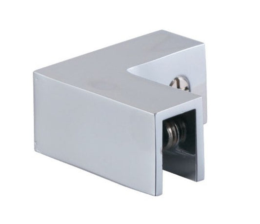 Chrome Finish Glass Sleeve Over Glass Clamp - Image 1