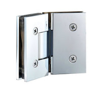 Square Edge Heavy Duty Solid Brass Chrome Finish Shower Door Hinge