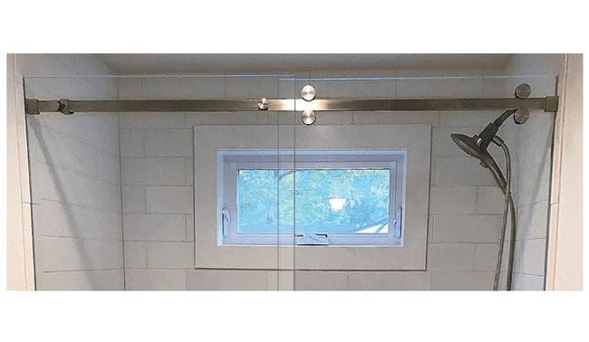 Strybuc Brushed Nickel Gliding Shower Door System - Image 1