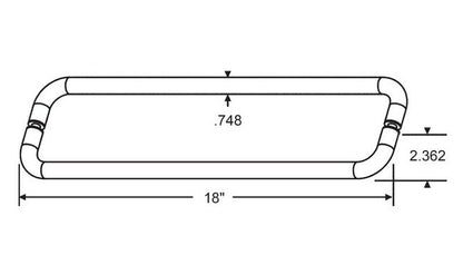 Strybuc 3/4 in Diameter Brushed Nickel Finish Shower Door Handle - Image 2