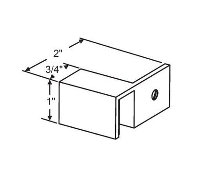 Bright Chrome Finish Shower Door Glass Clamp for Frameless Doors - Image 2