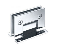 Square Edge Standard Duty Solid Brass Bright Chrome Finish Shower Door Hinge