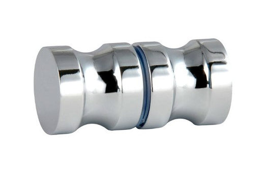 Strybuc Solid Brass Bright Chrome Shower Door Pull Knob - Image 1
