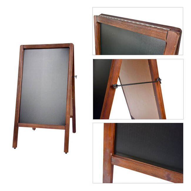 Megastore 17.75x28.75in Writable A-Frame Antique Chalkboard - Image 1