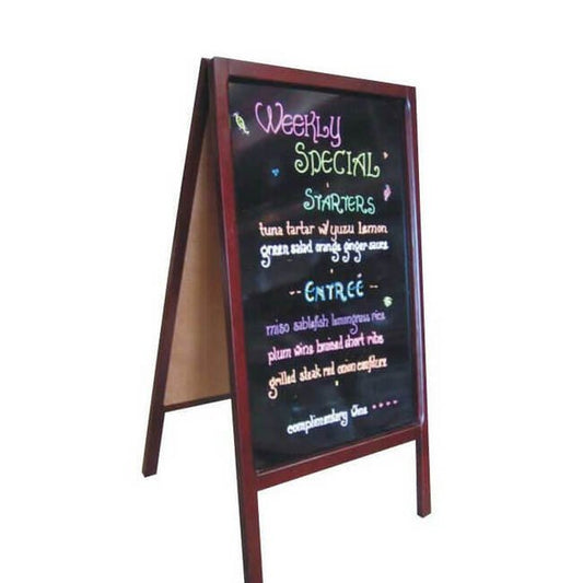 Megastore 17.75 x 28.75 Inch Writable Area A-Frame Chalkboard - Image 1