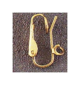French Jewelry Ear Clips with Soldering Pads and Decorative Tops - Image 1