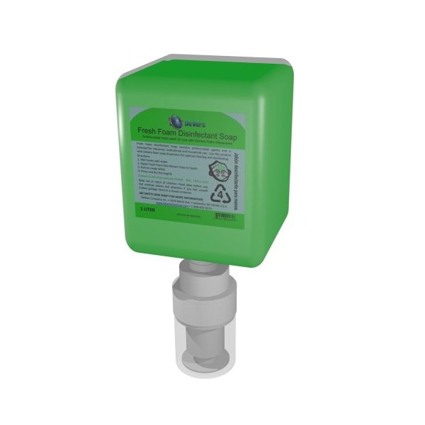 DeVere 1 Liter (L) 4 Pack Antimicrobial Fresh Foam Disinfectant Soap - Image 1