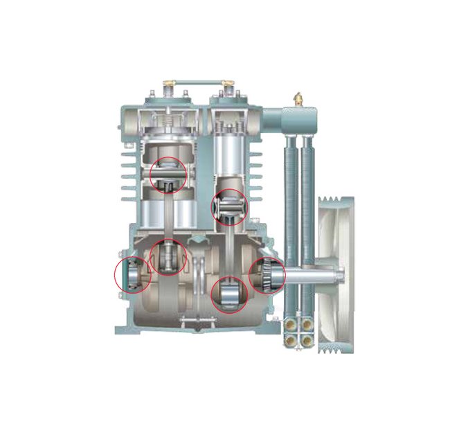 FS Curtis ML Series 25HP Reciprocating Air Compressor - Horizontal Configuration - Image 12