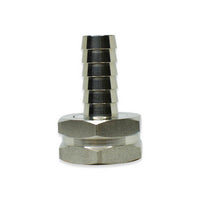 SAFGB Series 3/4 Inch (in) Female Garden Hose (FGH) and 5/8 Inch (in) 316 Stainless Steel Multi-Barbed Adapter Fitting