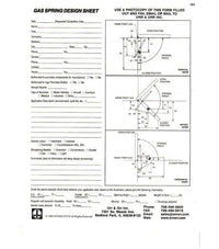 Advanced Gas Spring Design Sheet