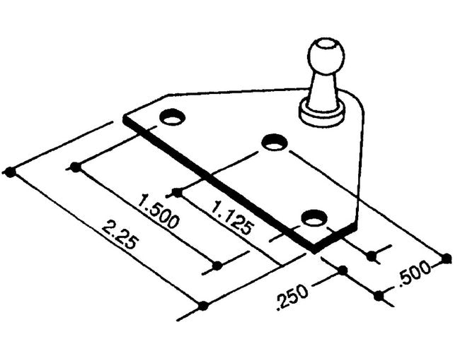 Heavy Duty L Brackets with 10 mm Ball Attachment - Image 2