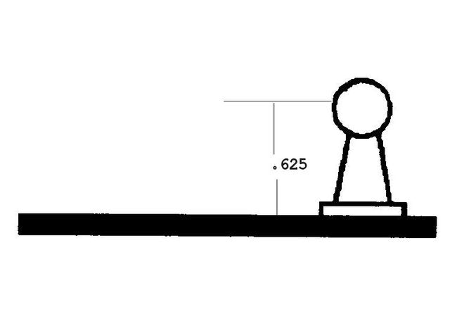 Heavy Duty L Brackets with 10 mm Ball Attachment - Image 3