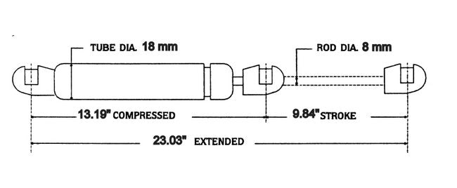 Composite End Gas Springs - Image 2