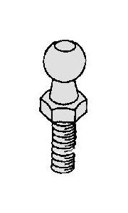 Gas Spring Ball Studs & Safety Clips Set - Image 1