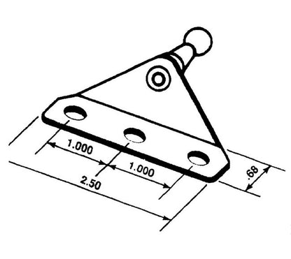 10mm Ball Attached Brackets - Image 3