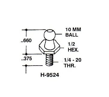 Gas Spring Ball Studs & Safety Clips Set - Image 3