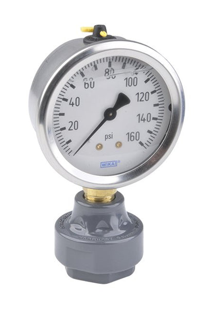PVC Mini Tuff Guard Isolator with Wika 212.53 Gauge - Image 1