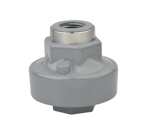 CPVC Tuff Guard Isolator 1/2" Instrument x 1/2" Process, Viton Diaphragm - Image 1