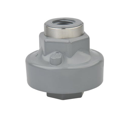 CPVC Tuff Guard Isolator 1/2" Instrument x 1/2" Process, Viton Diaphragm - Image 1
