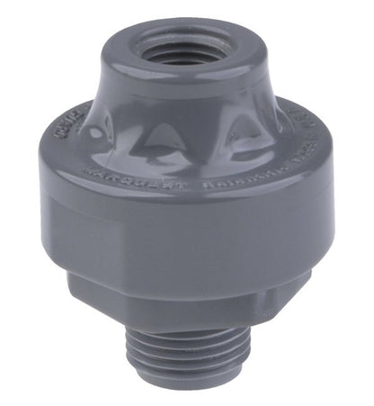 PVC Mini Tuff Guard Isolator - Composite Diaphragm, 1/4" Female NPT x 1/2" Male NPT - Image 1