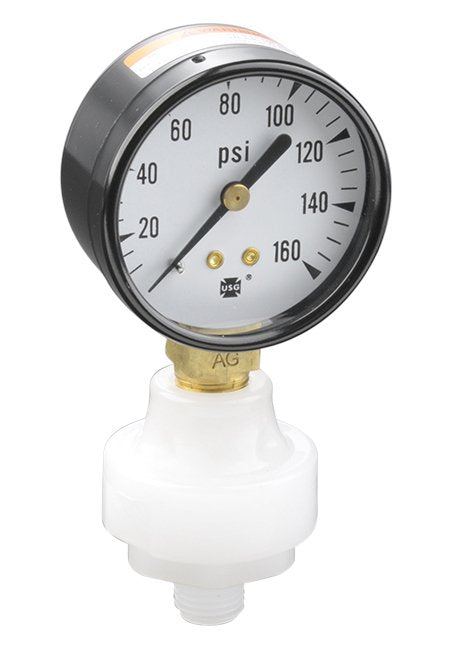 PVDF Mini Tuff Guard Isolator with 2" Economy Gauge - Image 1
