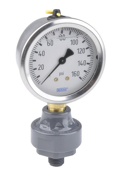 PVC Mini Tuff Guard Isolator Kit with 2.5" Wika Gauge - Image 1