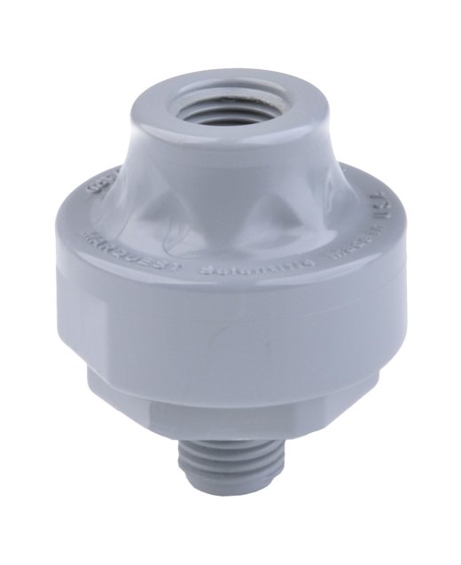 CPVC Mini Tuff Guard Isolator 1/4" Female NPT x 1/4" Male NPT - PTFE/FKM Diaphragm - Image 1