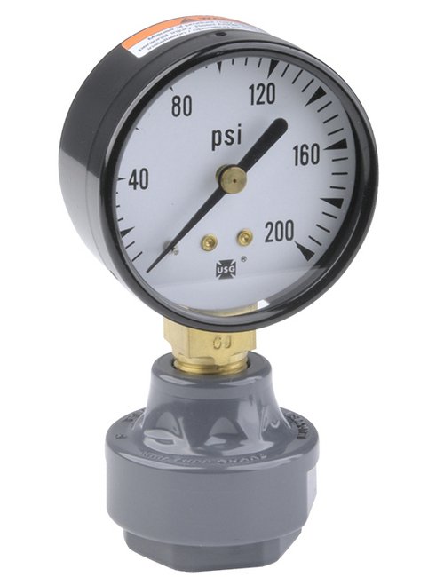 PVC Mini Tuff Guard Isolator with 2" Economy Gauge - Image 1