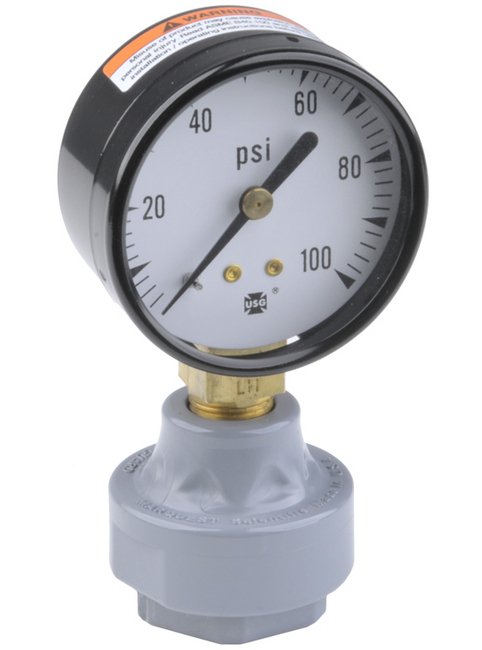 CPVC Mini Tuff Guard Isolator with Vacuum Gauge - Image 1