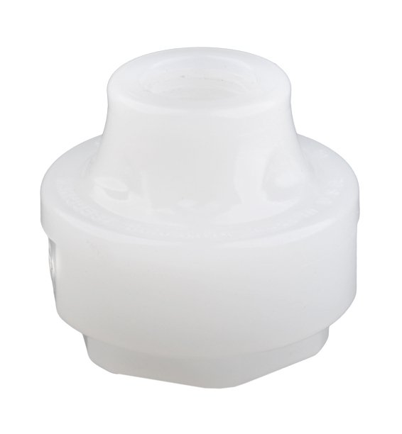 PVDF Mini Tuff Guard Isolator 1/4" NPT x 1/4" NPT, Composite PTFE/FKM Diaphragm - Image 1