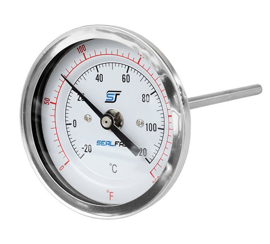 3-Inch Bi-Metal Thermometer with Stainless Steel Case - Image 1