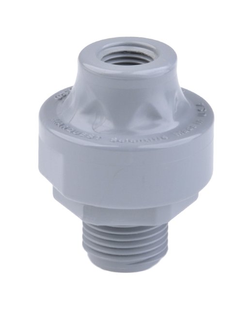 CPVC Mini Tuff Guard Isolator - Instrument x Process Connector, No Gauge - Image 1