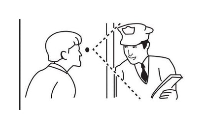 Strybuc 160 Degree Plastic Lens Door Viewer for Doors 1-1/8 to 2-1/4 in Thick - Image 2