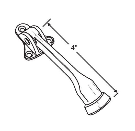 Strybuc Chrome Plated Finish Door Stop - Image 1